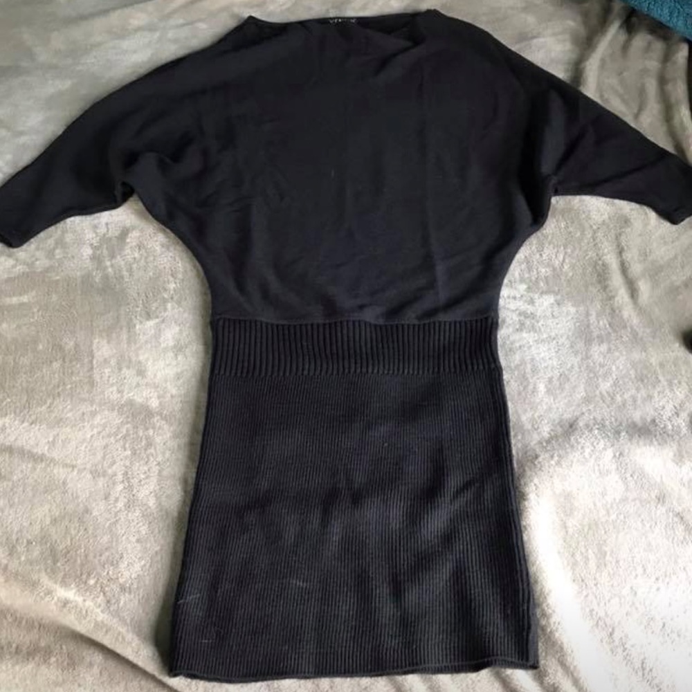 Black sweater dress
